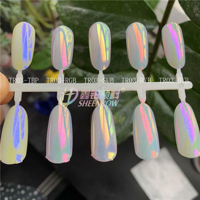 跨境仙女美甲饰品闪粉 彩虹霓虹粉 幻彩贝壳粉人鱼珍珠镜面魔镜粉
