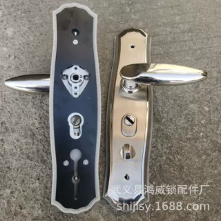 鸿威厂家直销304不锈钢防盗门入户大门锁 多功能可调把手一件批发