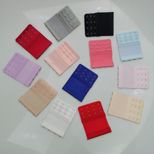 Ozina stainless steel 3 rows and 4 buckles elastic band extension back buckle bra elastic extension buckle three rows and four buckles extension buckle