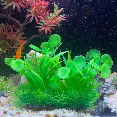 Small fish tank Landscaping simulation Aquatic herb decorate Plastic Aquatic herb Scenery Decoration Manufactor Direct selling wholesale new pattern