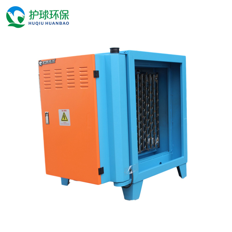 护球油烟机净化器蜂窝式电场8000风量工业厨房餐饮废气处理