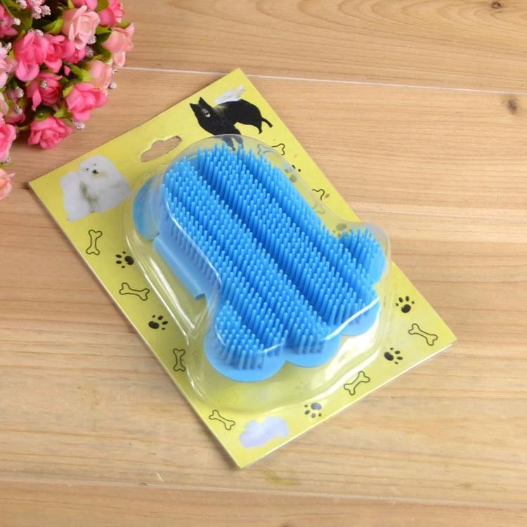 Щетка для кошек и собак пластиковые принадлежности для домашних животных щетка для ног Массажная щетка для ванны Массажная пластиковая щетина
