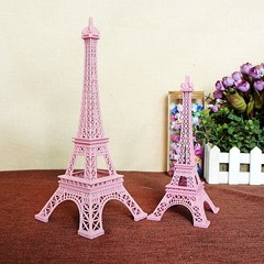 New Style Quality Creative Three-Color Mixed Pink, Blue, and White Eiffel Tower Colorful Paris Eiffel Tower