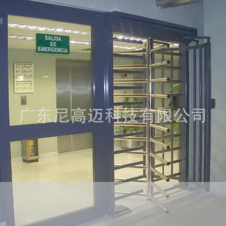 厂家非标电控智能高闸半自动全高旋转门表面喷漆手推门禁转闸价格