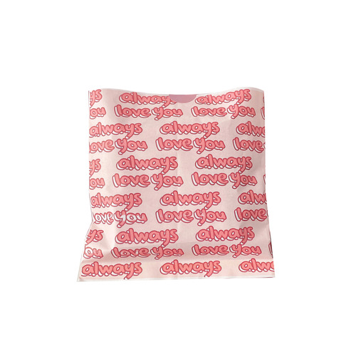 DIY Instagram-style heart paper bag pink girl heart dessert decoration bag colorful baking square candy packaging bag
