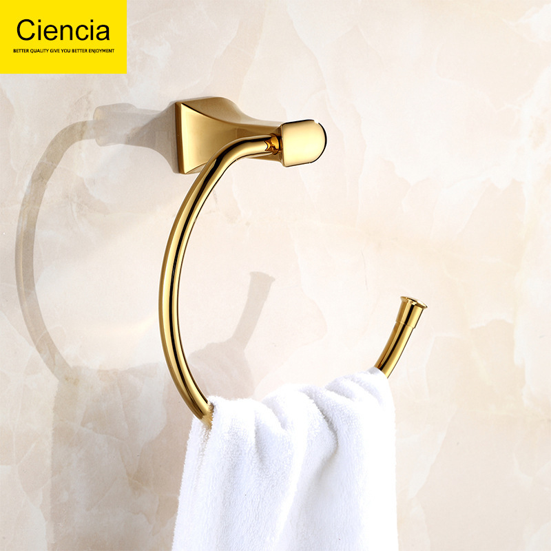 BH498J copper gold-plated Oval bathroom pendant towel ring bathroom accessories bathroom hardware pendant BH498J copper gold-plated Oval bathroom pendant towel ring bathroom accessories bathroom hardware pendant