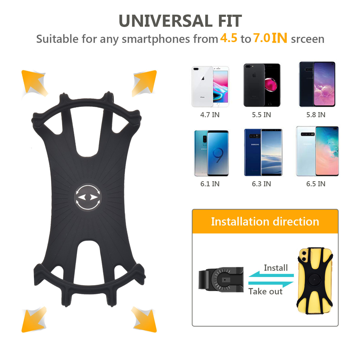 Suministro directo de fábrica bicicleta soporte de teléfono móvil motocicleta teléfono móvil soporte de navegación para llevar soporte de coche desmontable