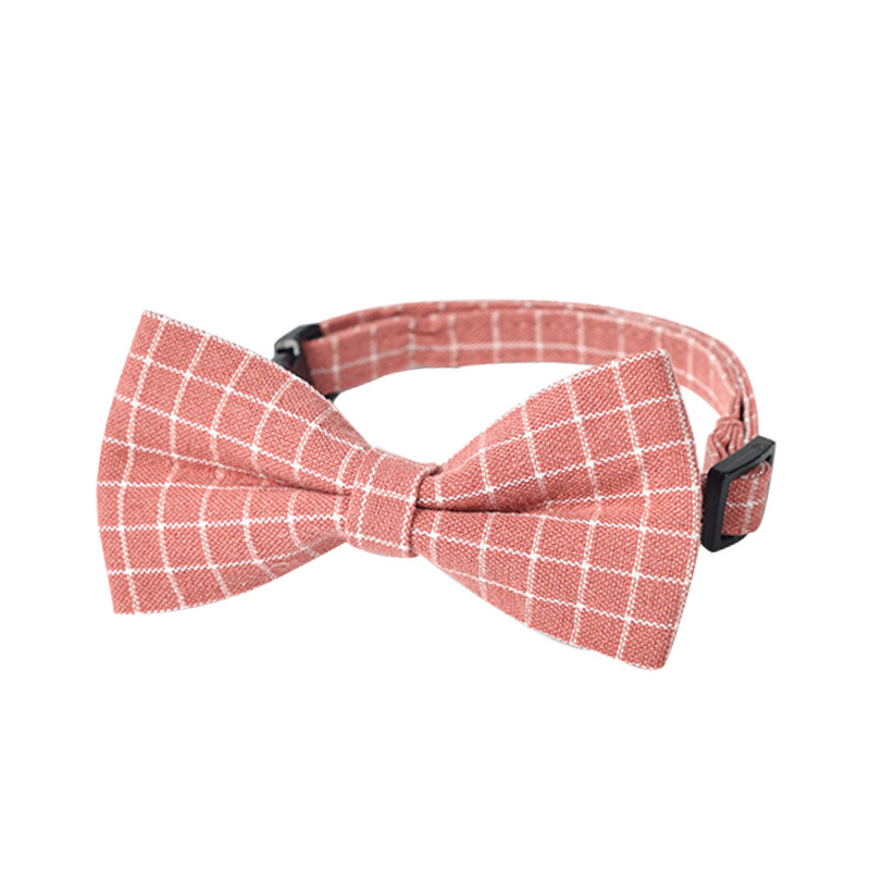 Tedora nuevo arco collar pequeño gato perro ajustable estilo británico Plaid pajarita accesorios para mascotas