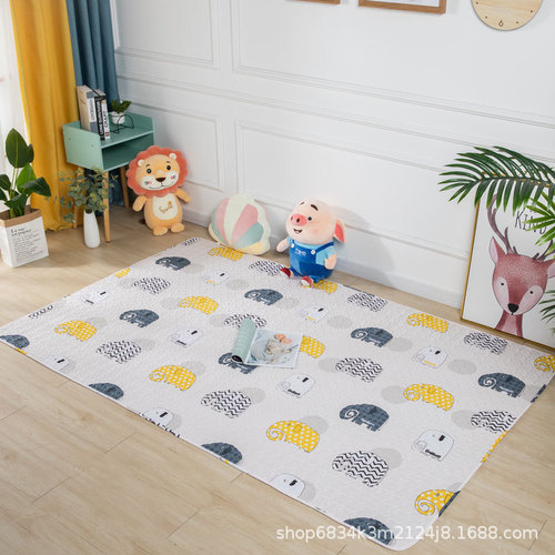 Direct Manufacturer Sale Cross-border 100% Cotton Rugs Baby Crawling Mats Play Mats Modern Simple Pet Mats Sample Room Carpets