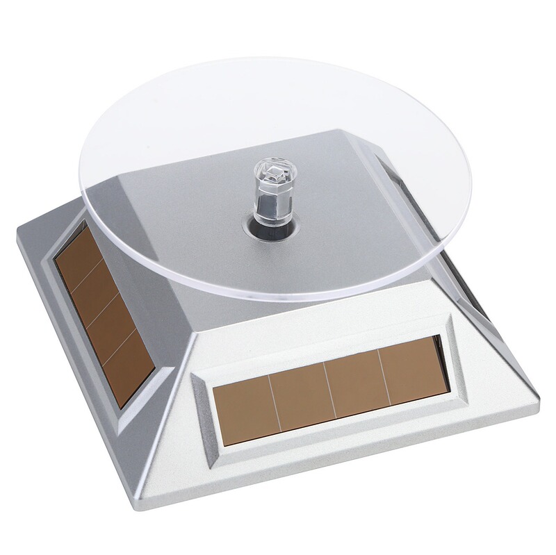 [Factory direct sales] Solar display stand light energy rotating turntable solar jewelry display stand