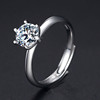 Classic one size zirconium for beloved, wedding ring, simple and elegant design