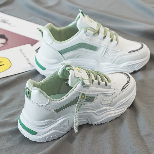 Dad Shoes Women's Ins Trend 2024 Spring New Versatile Thick Sole Student Casual Shoes Sports Shoes Wholesale
