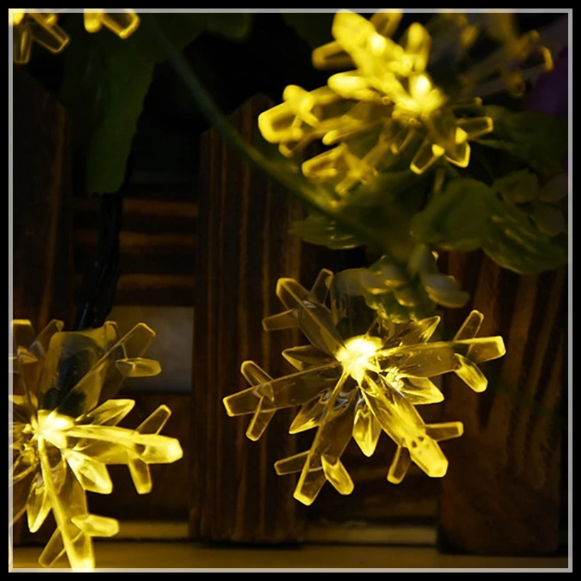 Luz de bola de burbuja solar cadena de luz de estrella led flor de cerezo ambiente de campamento al aire libre decoración navideña luz solar