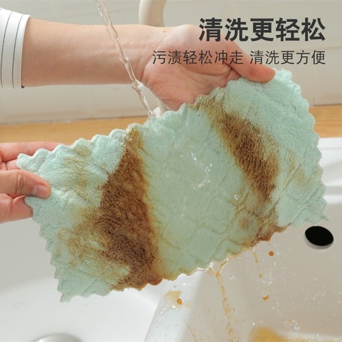 抹布家务清洁厨房用品吸水洗碗布家用不沾油擦桌子去油毛巾