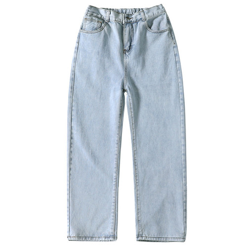 Slim Straight Jeans for Men - Trendy Brand, Loose and Casual, Korean Style, Wide Leg Pants, Hong Kong Style, Versatile Dad Jeans