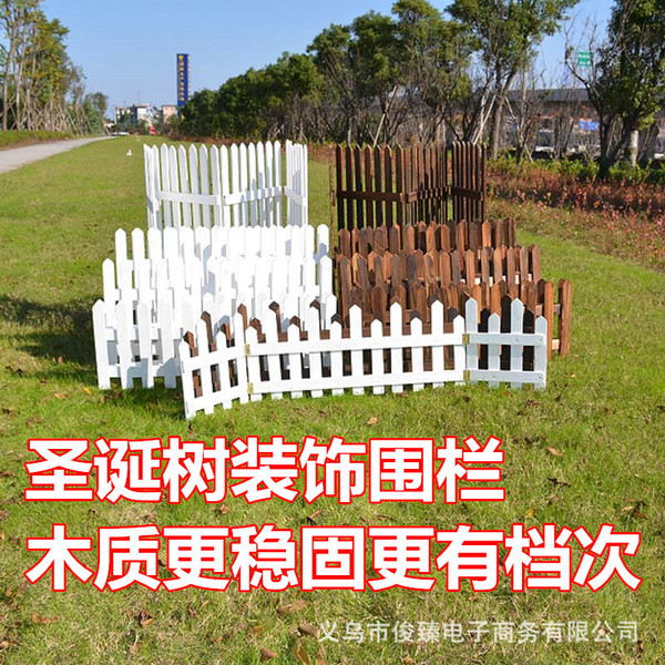 Anticorrosive wood fence Christmas tree fence holiday interior…