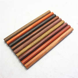 红木小圆棒珠子料木雕刻柄料DIY木棒毛笔杆子1.2厘米直径檀木料
