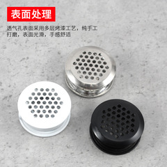Hongsing Kitchen Cabinet Stainless Steel 35 Double-Sided Ventilation Holes Round Shoe Cabinet Ventilation Hole Cover Furniture Kitchen Hardware Accessory