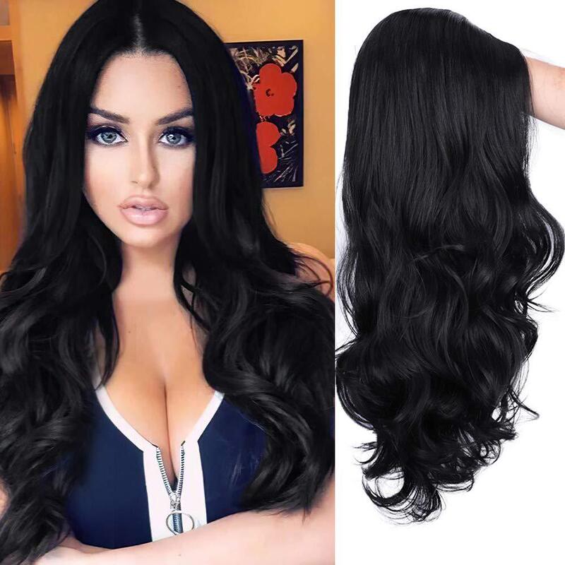 Wig European and American Women's Wig Small Lace Women's Wig Chemical Fiber Long Curly Hair Big Wave wigs Head Cover