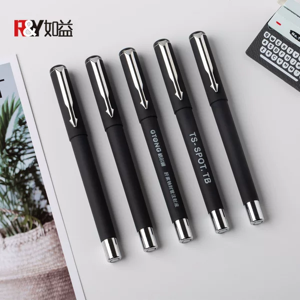 Gel Pen Custom logo Advertising Pen 0.5mm Black Sign Pen High-grade Student Carbon Pen Custom Pen