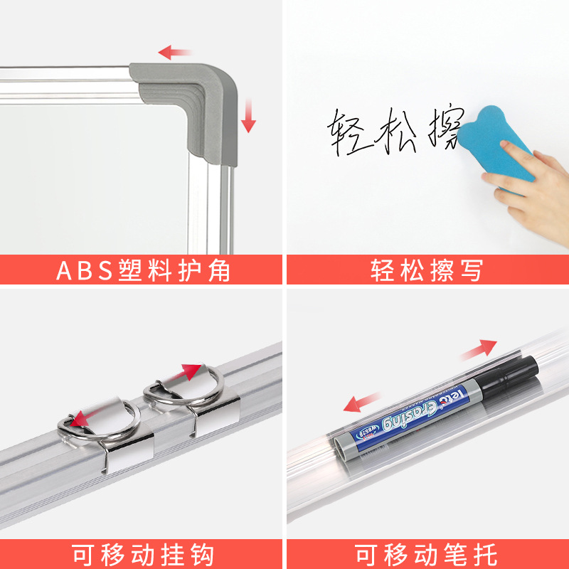 Hogar colgando pequeña pizarra infantil pintura graffiti tablero de escritura Oficina magnética de un solo lado formación de enseñanza pizarra negra