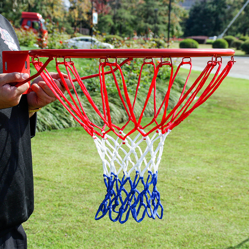 Aro de baloncesto doble reforzado con resorte, aro colgante 16mm, uso recreativo o escolar