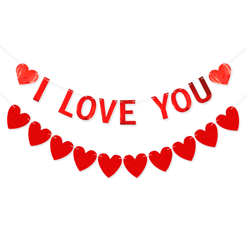 Combinación DFN73 Red LOVE I LOVE YOU Garland + DFN74 1