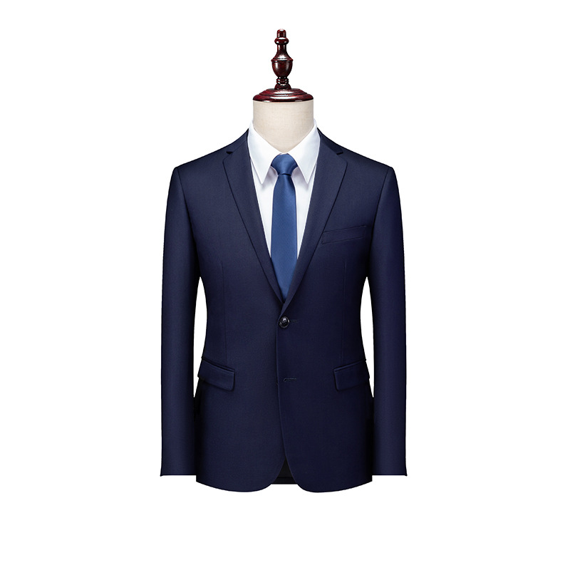 상단 더블 버튼 네이비