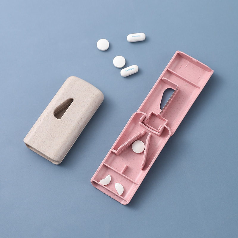 Cortador de medicina portátil caja de la medicina de embalaje cortador de la tableta del hogar cortador de la medicina mini tableta portátil divisor