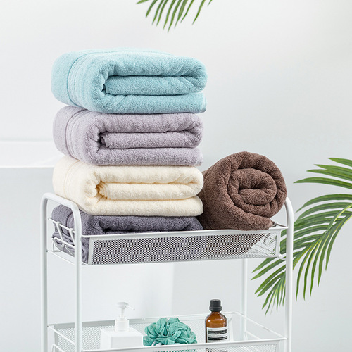Pure cotton adult bath towel thickened large terry bath towel 70*140cm 500g men's and women's bath towel wholesale