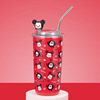 Disney, coffee straw, cute glass, cup, 580 ml