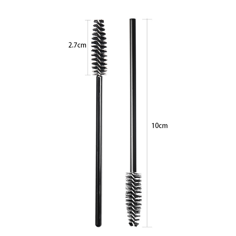 Wholesale disposable grafting eyelash solid rod eyelash brush nylon hair hollow rod eyelash roll eyelash makeup brush