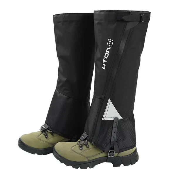 Concave-convex outdoor snow cover zipper sand-proof breathable foot protection cover mountaineering ski waterproof shoe cover cross-border explosions AT8911