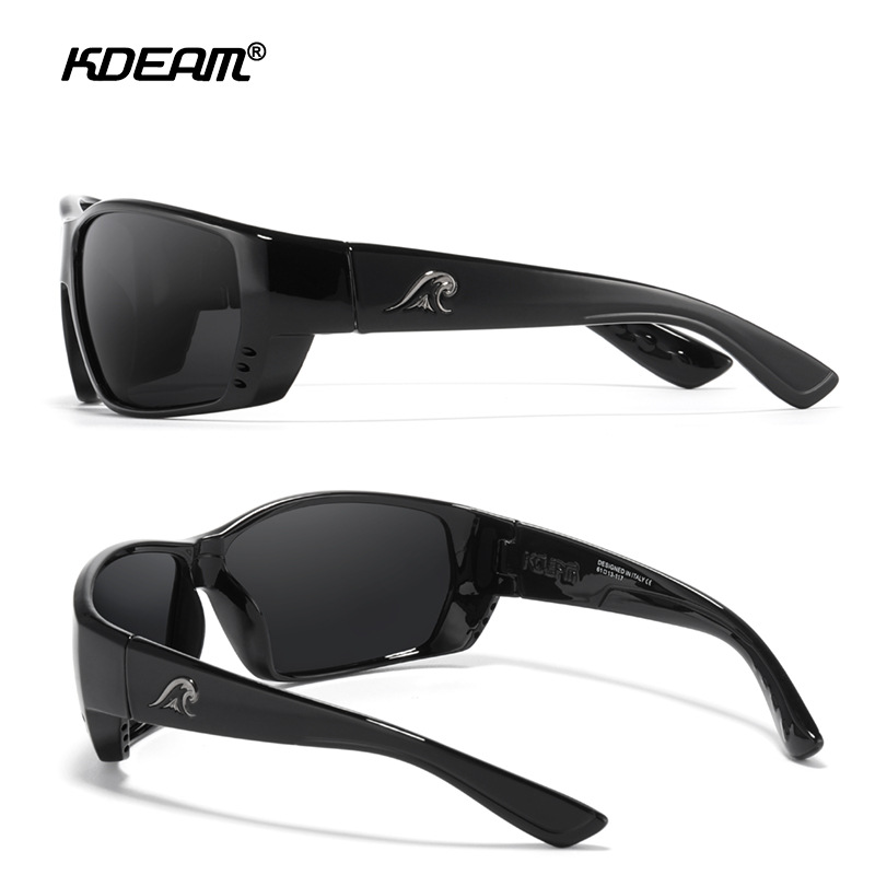 KDEAM occhiali da sole polarizzati popolari europei e americani occhiali da ciclismo all'aperto occhiali da sole sportivi quadrati colorati KD706_voghion.com