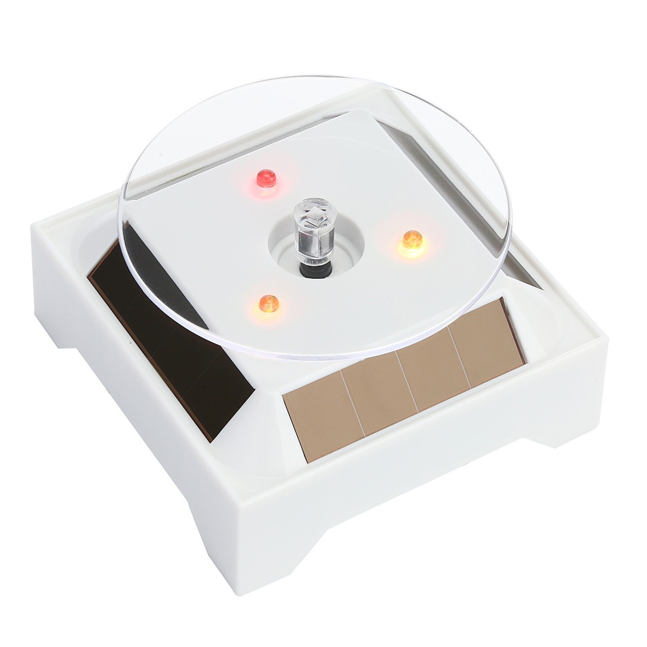 太阳能旋转展示台  化妆品  饰品架 太阳能转盘