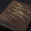 Copper beading needle, earrings, hair stick, hair accessory