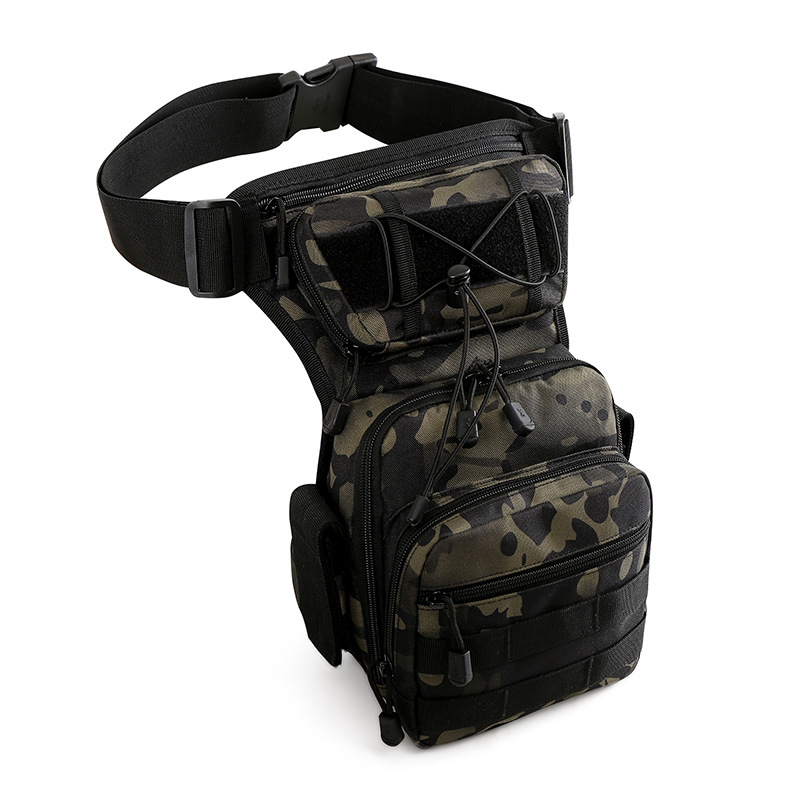 Precio de fábrica suministro versión mejorada bolsa de pierna táctica al aire libre ventiladores militares equipo bolsa de cintura bolsa de pesca multi-color opcional bolsa de cintura motorizada