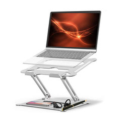 Cross-border laptop stand, desktop foldable telescopic adjustable height aluminum radiator portable
