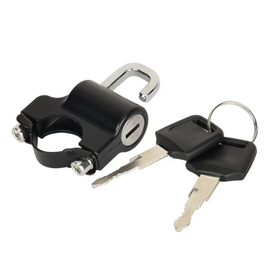 Electric Vehicle Helmet Lock, Bicycle Safety Helmet Lock, Electric Scooter Hook Lock, Motorcycle Anti-Theft Universal Multi-Functional Lock (Helmet lock) - helmet-lock-all-metal