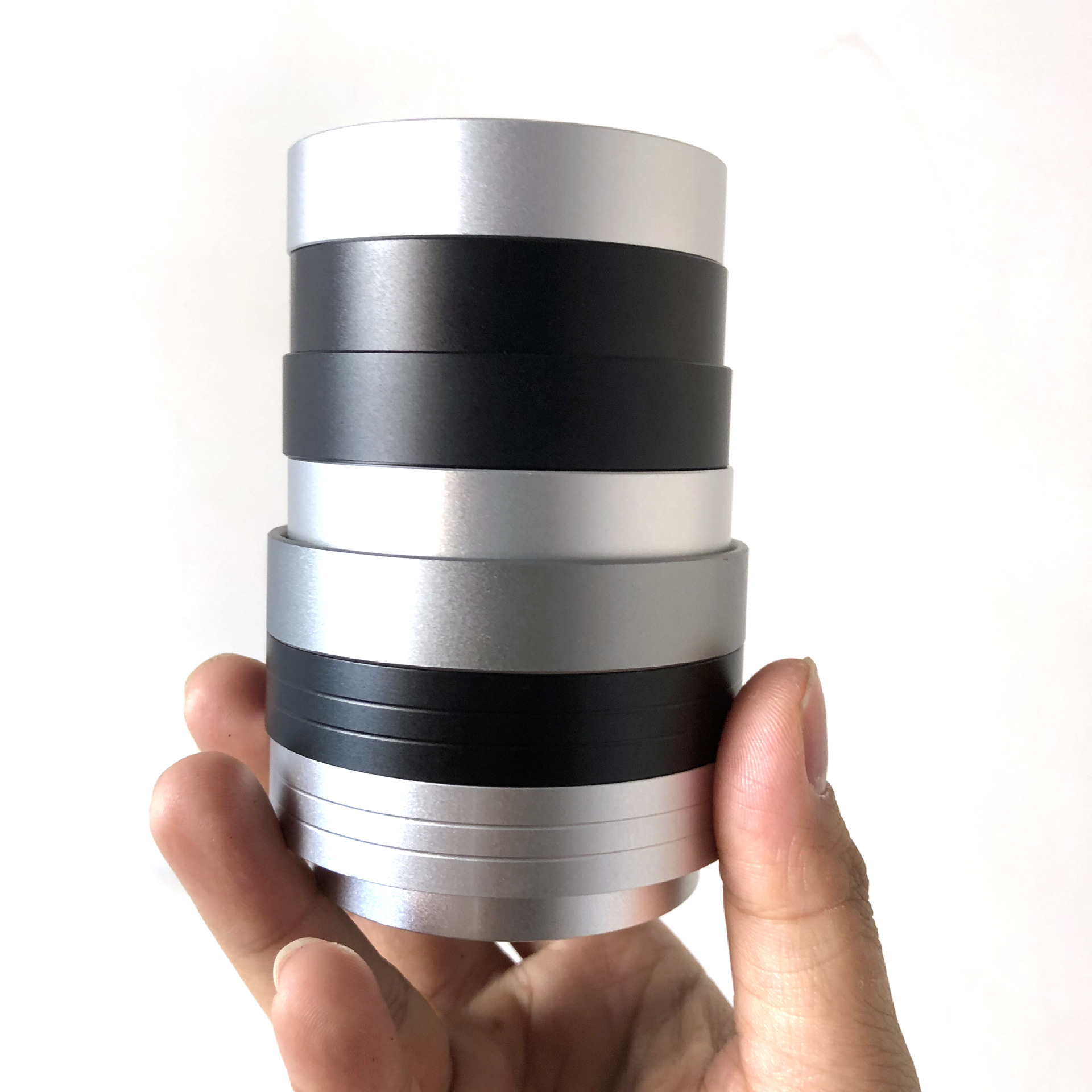 Alimentador de polvo de café anti-mosca en polvo anillo cuantitativo aleación de aluminio molinillo de frijol italiano anti-mosca en polvo universal 51/54/58