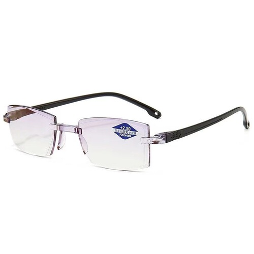 Smart zoom anti-blue light no frame edge reading glasses sold on the street, suitable for both near and far distances, dual-focus reading glasses.