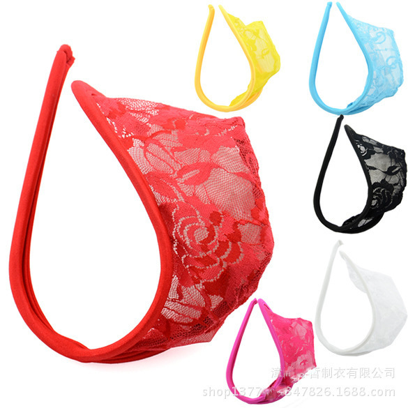 Factory direct sexy men's C- word pants foreign trade Europe and the United States invisible thong lace seamless men's sexy underwear Factory direct sexy men's C- word pants foreign trade Europe and the United States invisible thong lace seamless men's sexy underwear