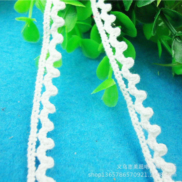 厂家直发0.8cm棉线机织蕾丝花边 童装家纺裙摆女装手工辅料