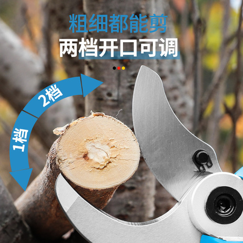 Comfortable New Electric Pruning Shears Branch Pruner Lithium Battery Garden Scissors Radio Pruning Fruit Tree 4 cm