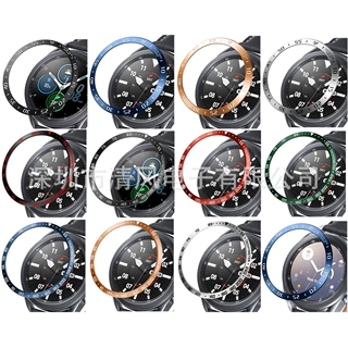 适用三星galaxy watch3金属表圈41MM 45MM表环刻度保护圈钢圈