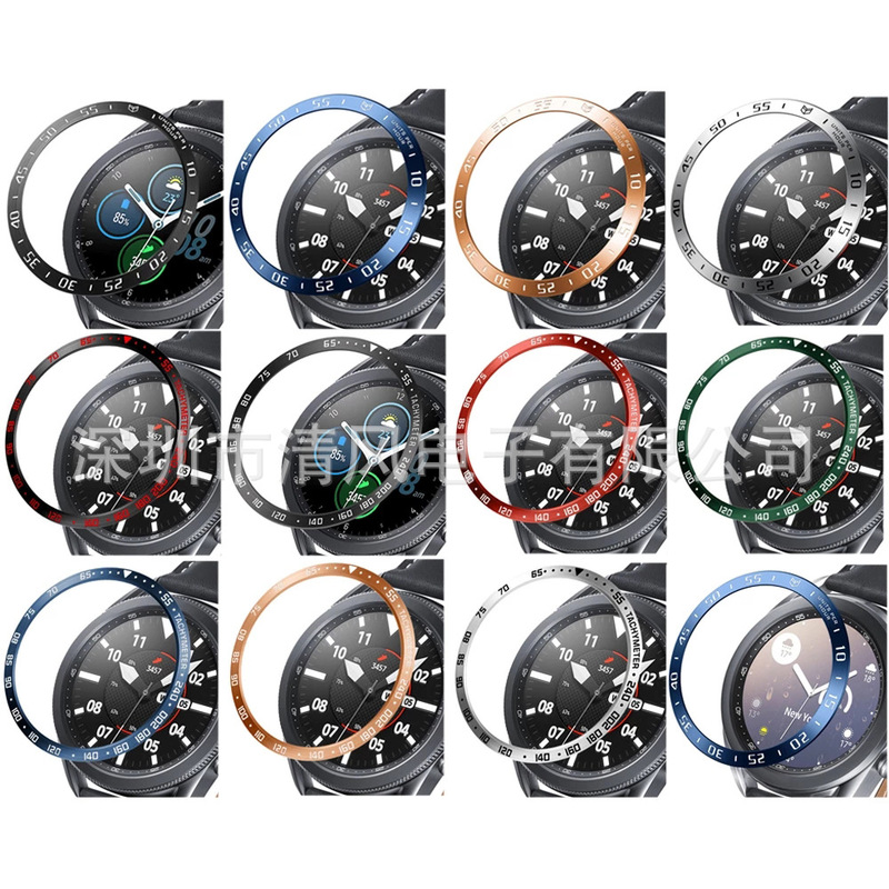 For Samsung galaxy watch3 metal bezel 41MM 45MM watch ring scale protection ring steel ring For Samsung galaxy watch3 metal bezel 41MM 45MM watch ring scale protection ring steel ring