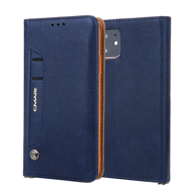 Applicable to iPhone12Mini retro multi-function card wallet mobile phone case flip stand Apple 12 protective case
