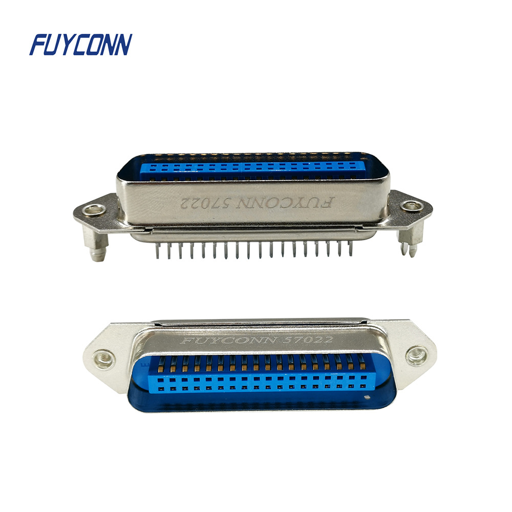 57系列CN连接器180度插板公头后铆鱼叉14p 24p 36p 50p 64p