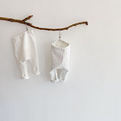 2023 Autumn/Winter Baby Girl's Thick Cotton Simple High-Waist Leggings with Fleece Lining