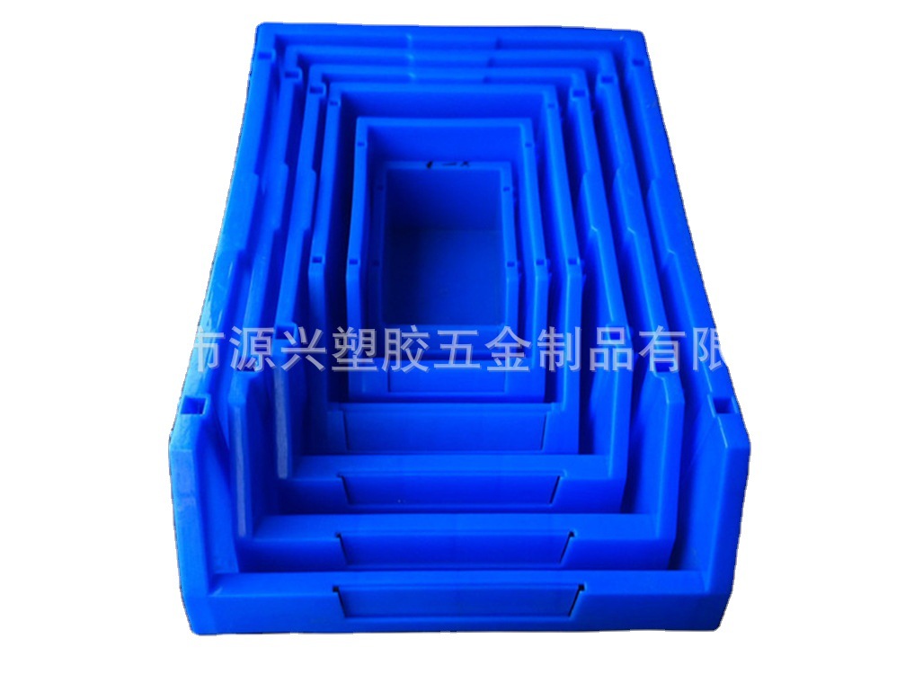 厂家批发货架零件箱仓储元配件斜口盒整理分类物料收纳盒养殖盒子